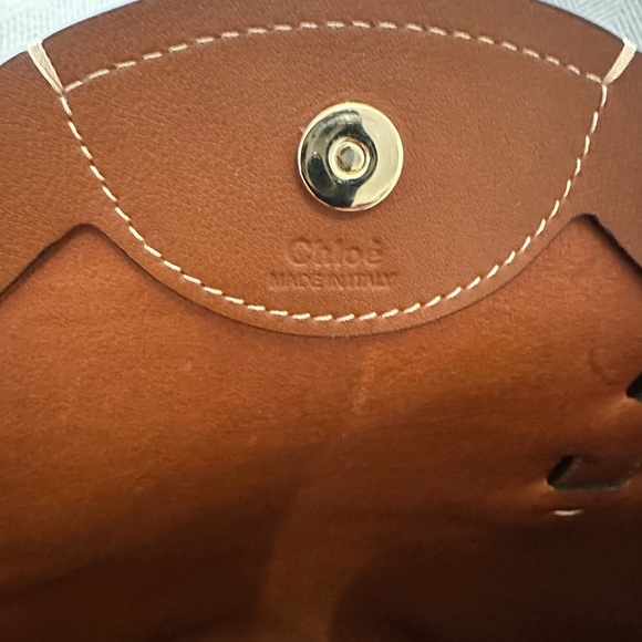 Rare! Chloe Darryl Rich Brown Leather Tote - Picture 5 of 16